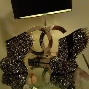 Black one of a kind booties only fore the. One tha